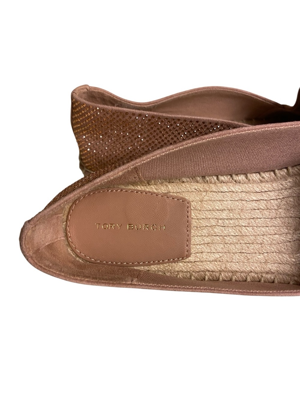 Tory Burch Metallic Bronze Espadrille Slip-Ons - Picture 5 of 5